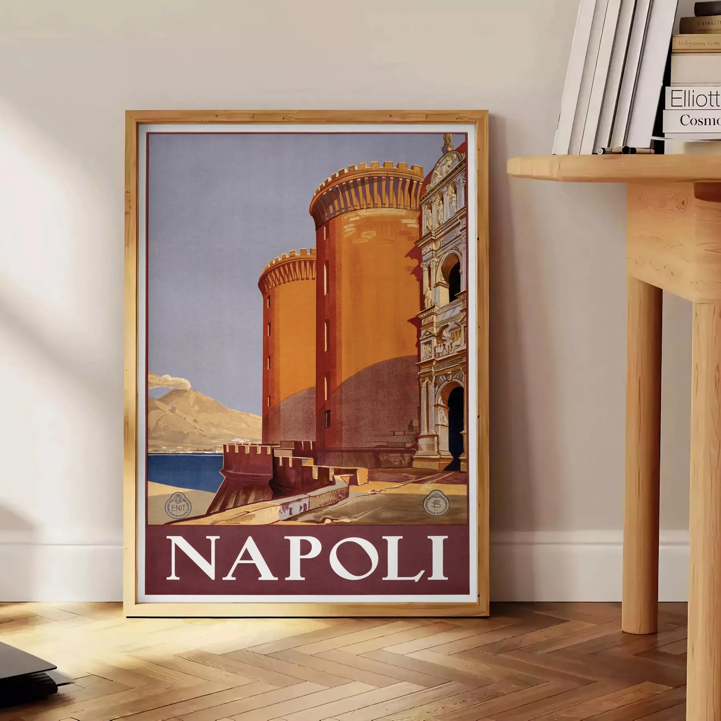 vibrant spirit Napoli stunning poster rich black green hues wall art unique gift artwork essence Italian travel magic print room available