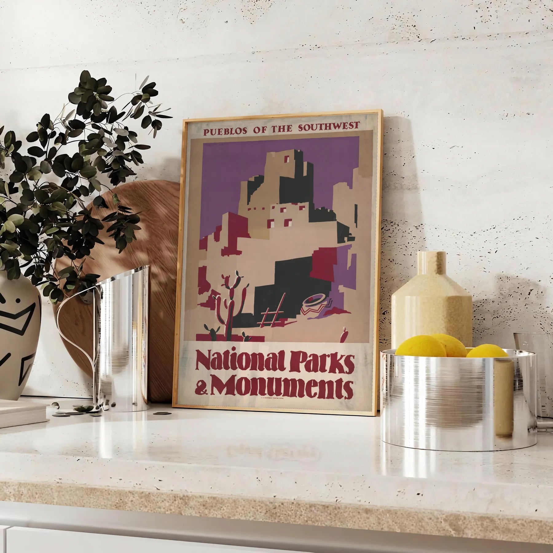 beauty national parks stunning travel poster vibrant greens earthy browns wall art print ideal gift nature lovers adventure seekers unframed options