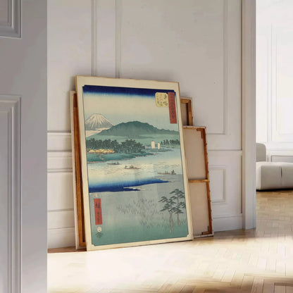 beauty Japan vibrant green blue travel poster wall art unique gift artwork essence Japanese landscapes range sizes A4 cm A0 serene atmosphere today