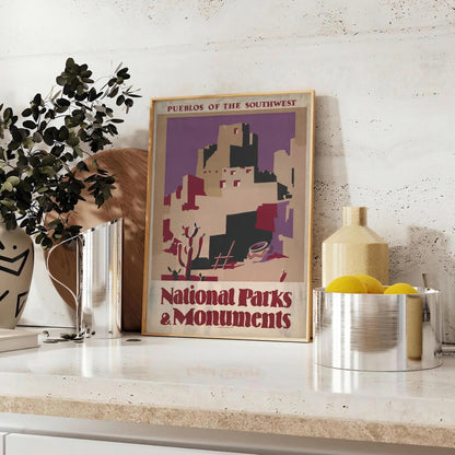 beauty national parks stunning travel poster vibrant greens earthy browns wall art print ideal gift nature lovers adventure seekers unframed options