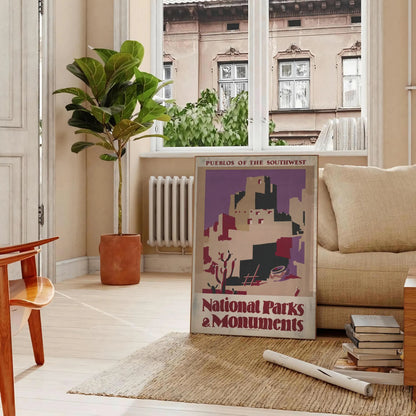 beauty national parks stunning travel poster vibrant greens earthy browns wall art print ideal gift nature lovers adventure seekers unframed options