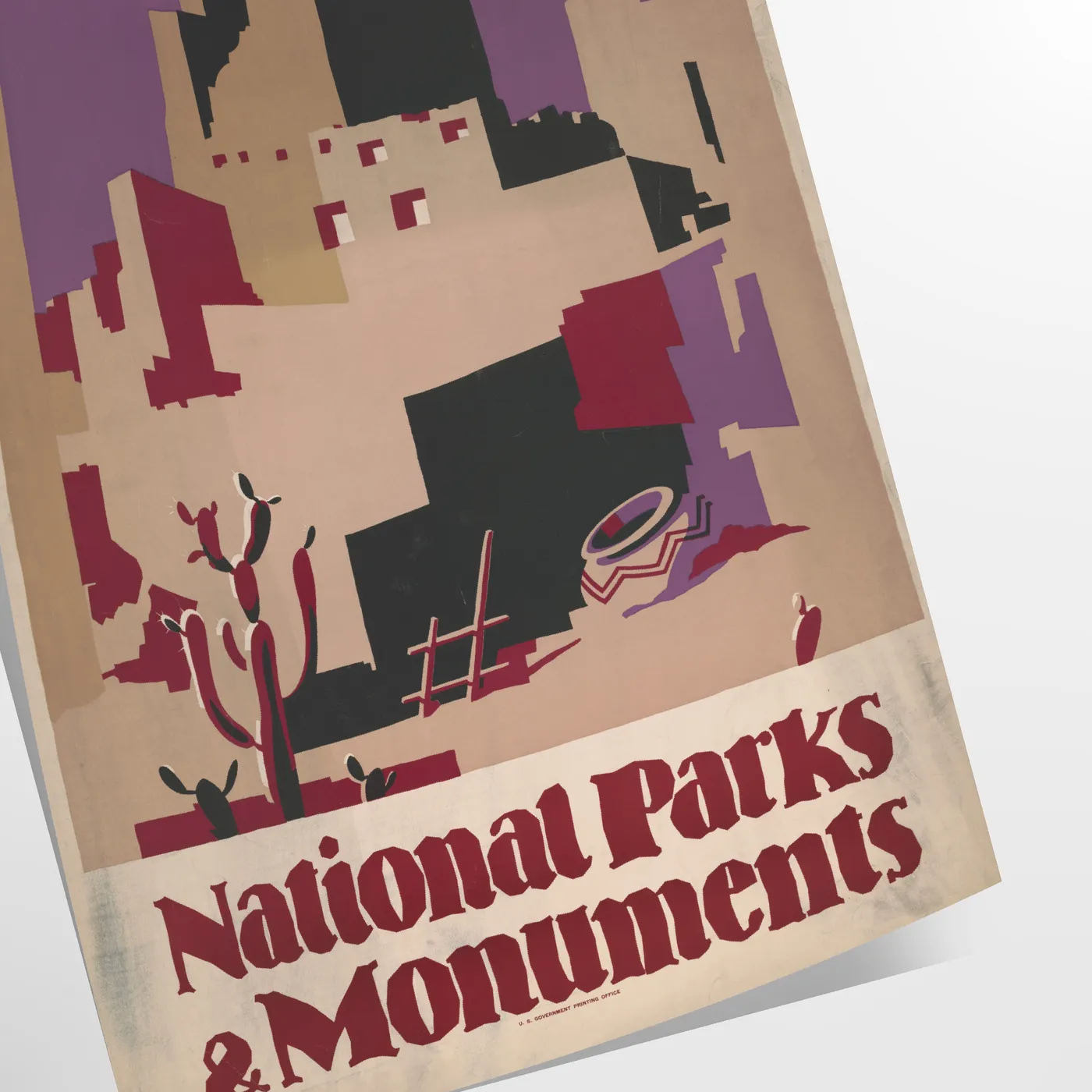 beauty national parks stunning travel poster vibrant greens earthy browns wall art print ideal gift nature lovers adventure seekers unframed options